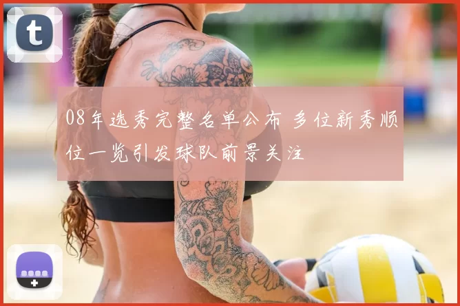 08年选秀完整名单公布 多位新秀顺位一览引发球队前景关注